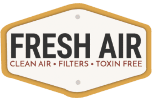 Fresh Air sign emphasizing clean air, filters, and toxin-free environment, relevant to Shamrock Heating & Cooling's indoor air quality services in Tempe, AZ.