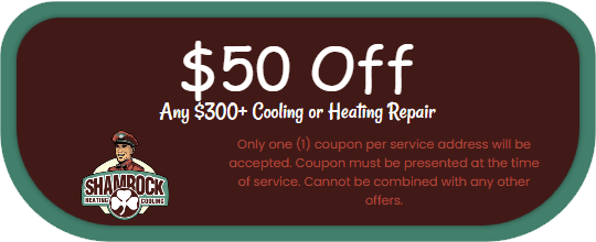 Shamrock Heating and Cooling HVAC Repair Coupon