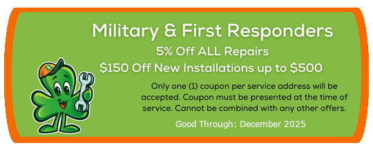 Shamrock Heating and Cooling Military First Responders Discount